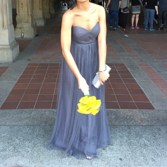Jenny Yoo Shadow Grey Annabelle Bridesmaid dress - Picture 5 of 7